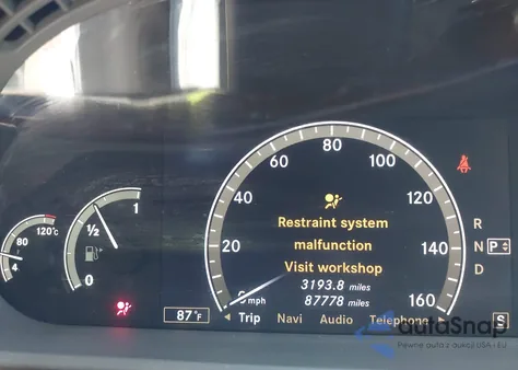 2007 Mercedes-Benz S 550 z USA, uszkodzony, nr VIN WDDNG71X57A102684